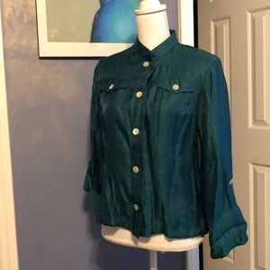 EUC Ruby Rd emerald jacket
